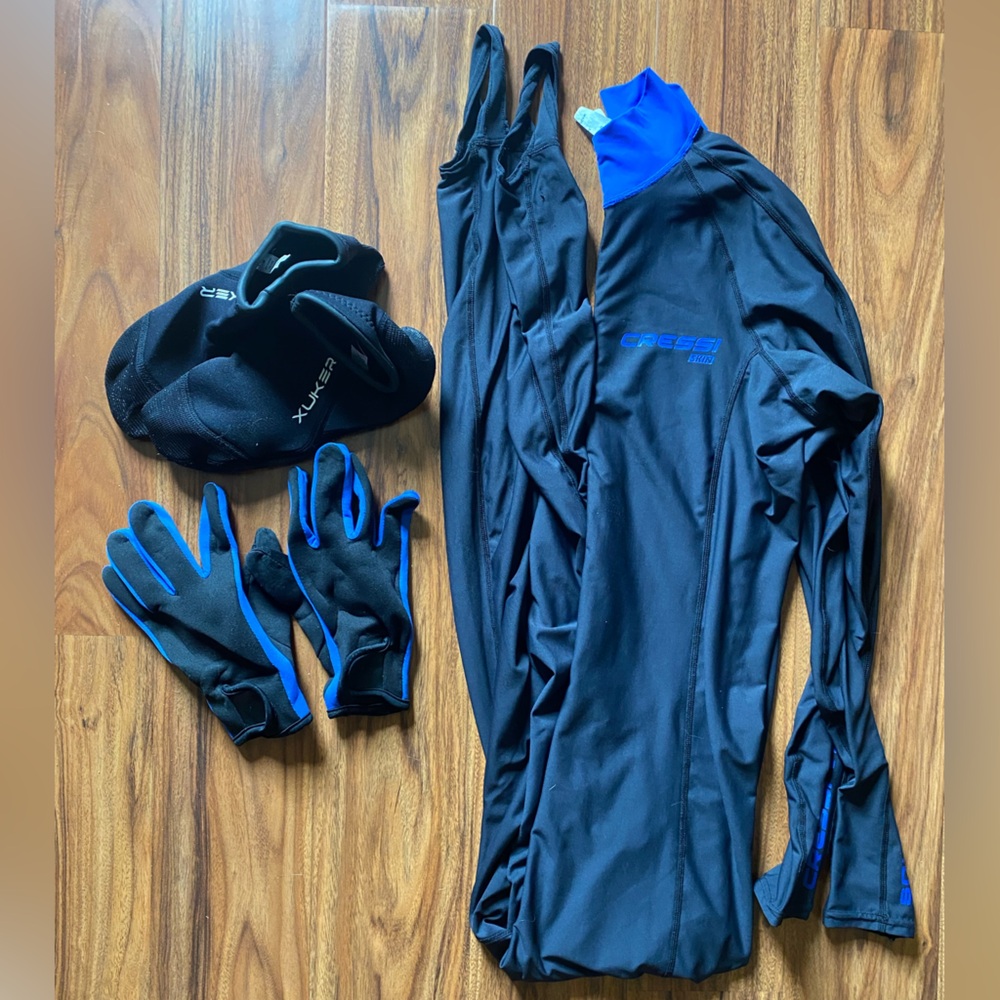 Cressi All in one Adult Full Skin Suit for Water Sport, Warmth Sun Protection 50